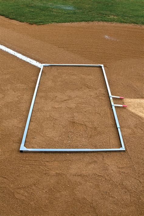 metal batters box stencil|batters chalk box template.